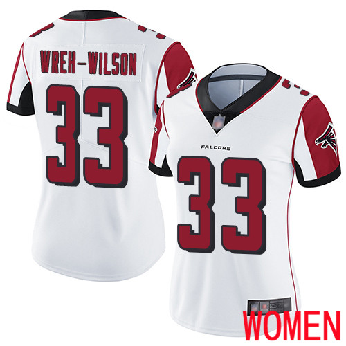 Atlanta Falcons Limited White Women Blidi Wreh-Wilson Road Jersey NFL Football #33 Vapor Untouchable->women nfl jersey->Women Jersey